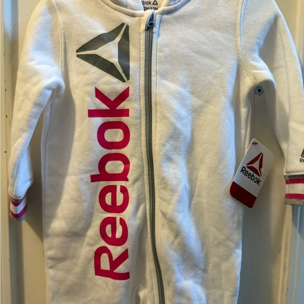 NWT Reebok Sweatshirt Hooded Romper